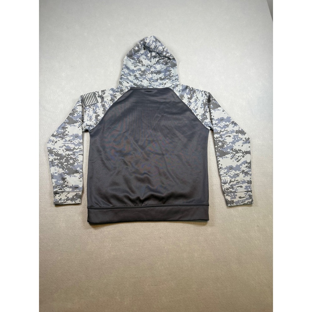Colosseum Youth Auburn Tigers Digital Camo Hoodie Sweatshirt Grey Size M 12-14 - Picture 5 of 5